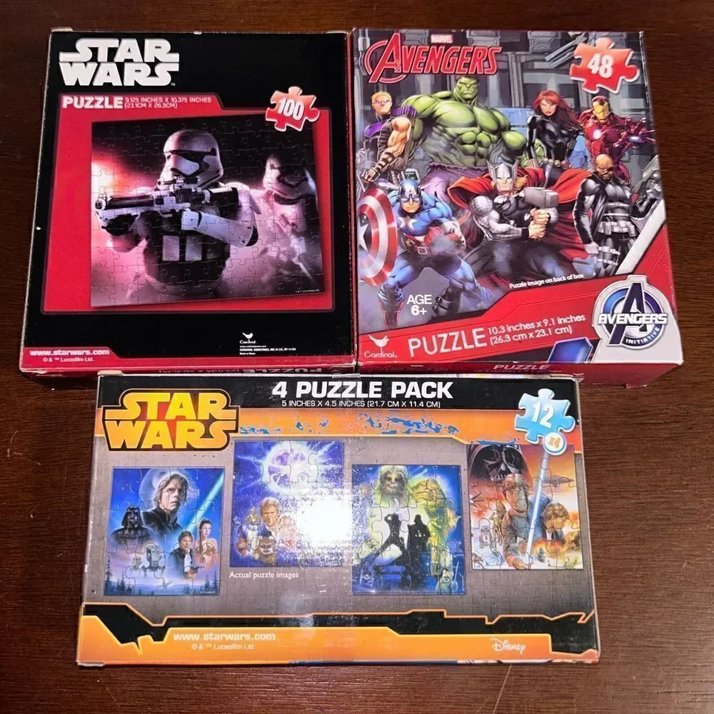 Bundke of 3 puzzles